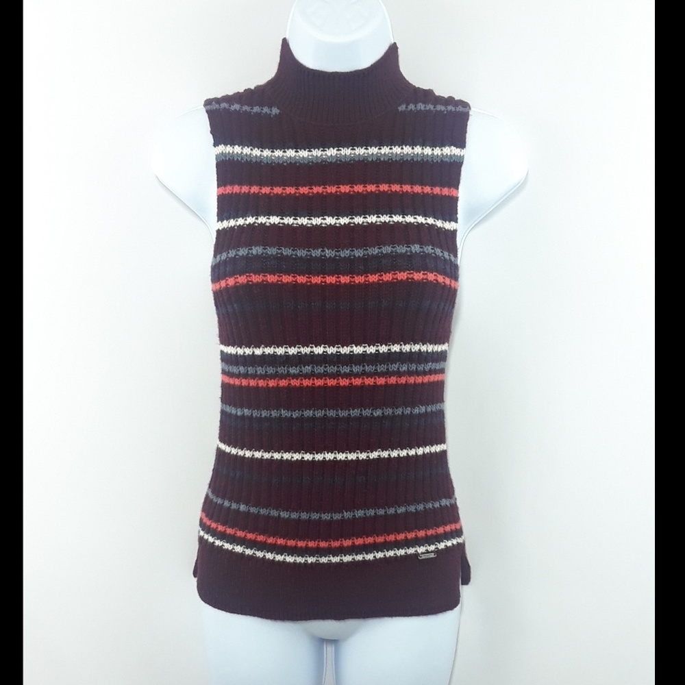 Abercrombie & Fitch Burgundy Mock Neck Tank